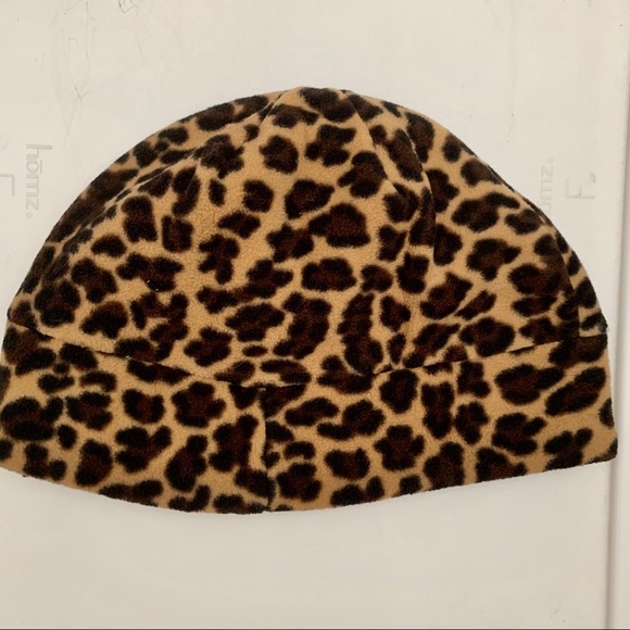 Old Navy Accessories - Old Navy Leopard print fleece hat
